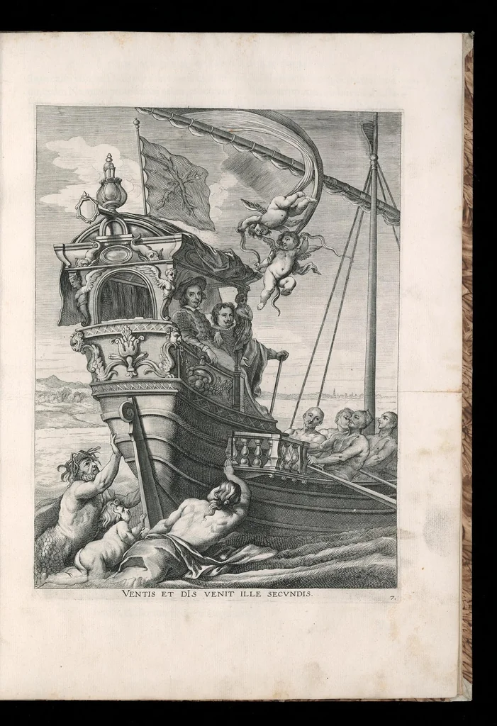 An illustration from Serenissimi principis Ferdinandi Hispaniarum infantis S.R.E. cardinalis triumphalis introitus in Flandriae metropolim Gandauum, 1636, leaf 40