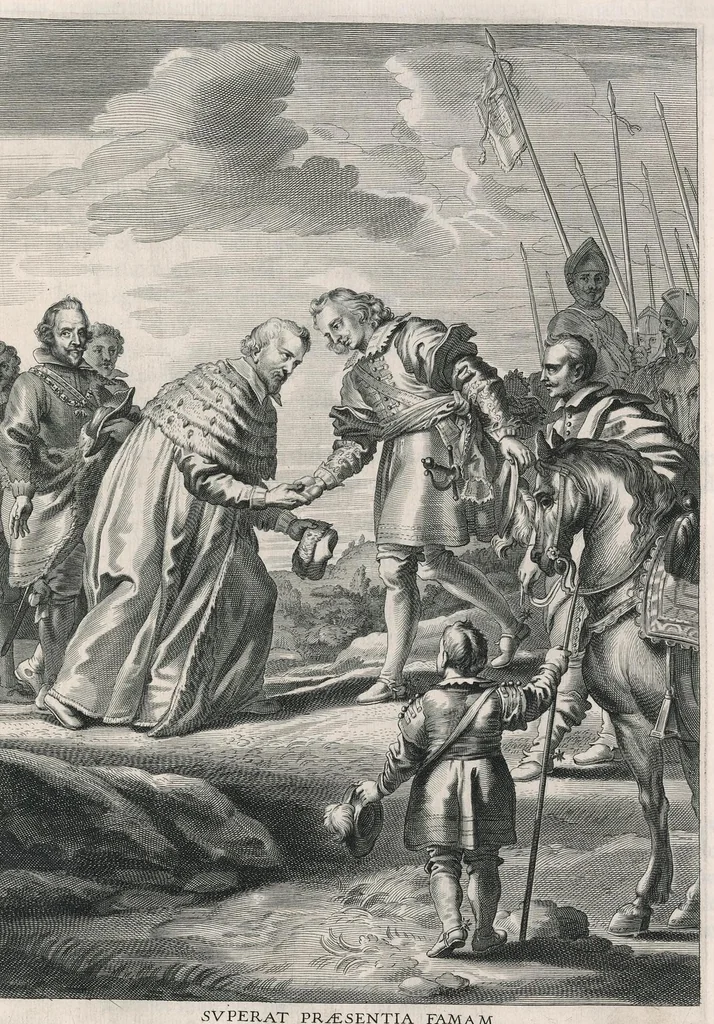 An illustration from Serenissimi principis Ferdinandi Hispaniarum infantis S.R.E. cardinalis triumphalis introitus in Flandriae metropolim Gandauum, 1636, leaf 62