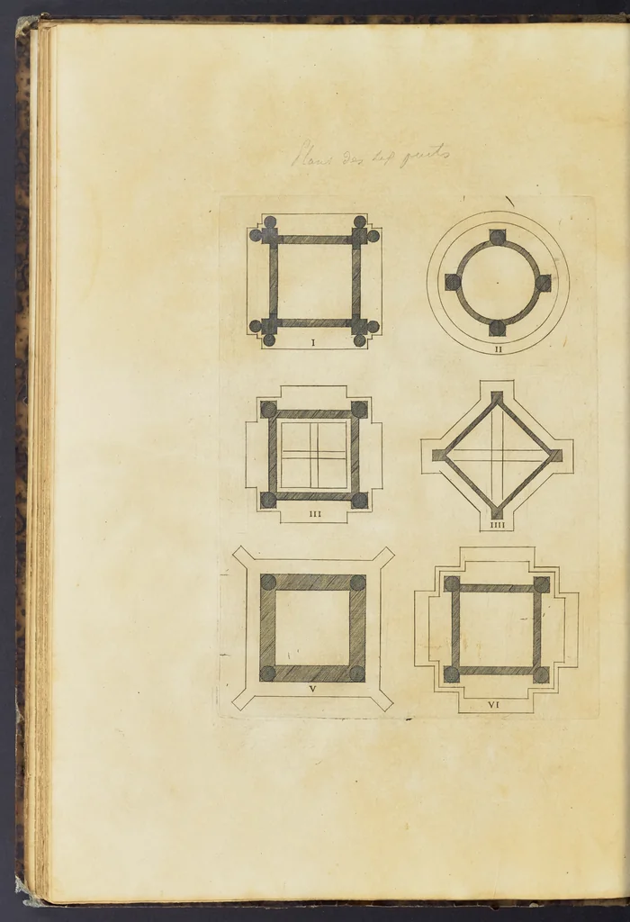 An illustration from Second livre d'architectvre, contenant plusieurs & diuerses ordonances de cheminees, lucarnes, portes, fonteines, puis & pauillons, pour enrichir tant le dedans que le dehors de tous edifices. Auec les desseins de dix sepultures toutes differentes, 1561, leaf 107