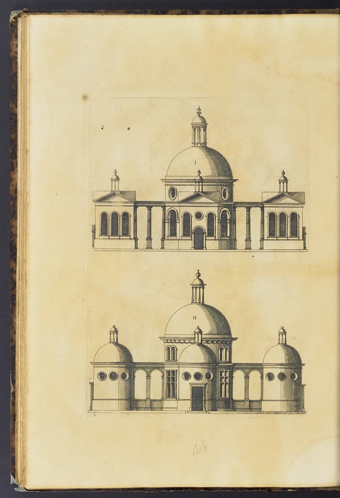 An illustration from Second livre d'architectvre, contenant plusieurs & diuerses ordonances de cheminees, lucarnes, portes, fonteines, puis & pauillons, pour enrichir tant le dedans que le dehors de tous edifices. Auec les desseins de dix sepultures toutes differentes, 1561, leaf 121