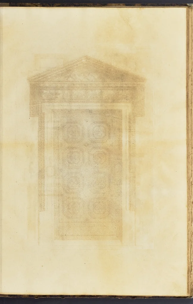 An illustration from Second livre d'architectvre, contenant plusieurs & diuerses ordonances de cheminees, lucarnes, portes, fonteines, puis & pauillons, pour enrichir tant le dedans que le dehors de tous edifices. Auec les desseins de dix sepultures toutes differentes, 1561, leaf 82