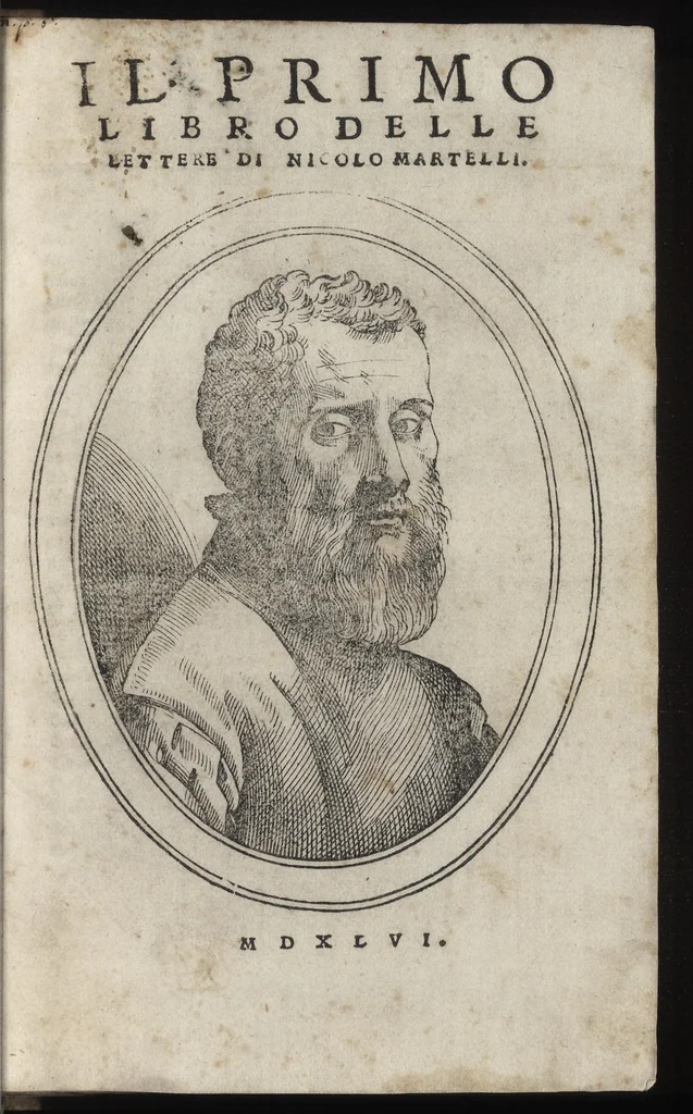 An illustration from Il primo libro delle lettere di Nicolo Martelli, 1546, leaf 6