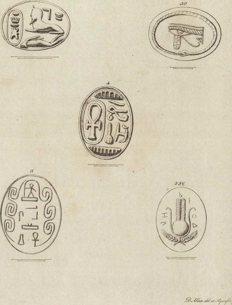 An illustration from A descriptive catalogue of a general collection of ancient and modern engraved gems, cameos as well as intaglios, taken from the most celebrated cabinets in Europe and cast in coloured pastes, white enamel, and sulphur, by James Tassie, modeller, 1791, leaf 394