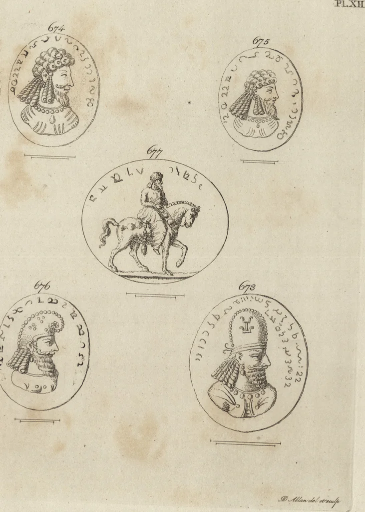 An illustration from A descriptive catalogue of a general collection of ancient and modern engraved gems, cameos as well as intaglios, taken from the most celebrated cabinets in Europe and cast in coloured pastes, white enamel, and sulphur, by James Tassie, modeller, 1791, leaf 416