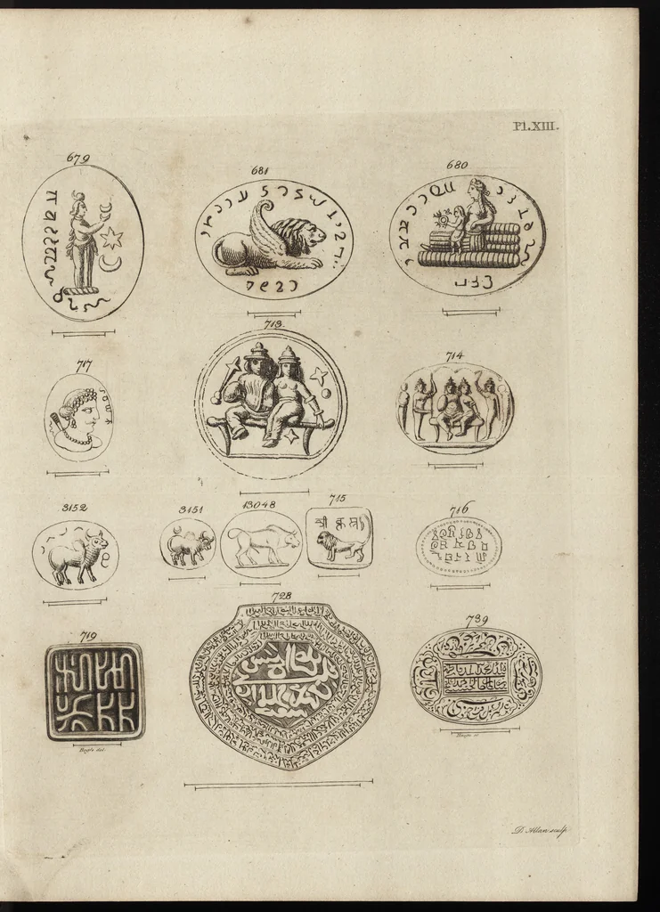 An illustration from A descriptive catalogue of a general collection of ancient and modern engraved gems, cameos as well as intaglios, taken from the most celebrated cabinets in Europe and cast in coloured pastes, white enamel, and sulphur, by James Tassie, modeller, 1791, leaf 418
