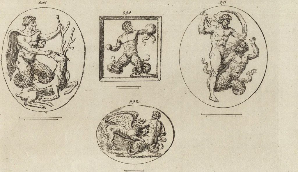 An illustration from A descriptive catalogue of a general collection of ancient and modern engraved gems, cameos as well as intaglios, taken from the most celebrated cabinets in Europe and cast in coloured pastes, white enamel, and sulphur, by James Tassie, modeller, 1791, leaf 432
