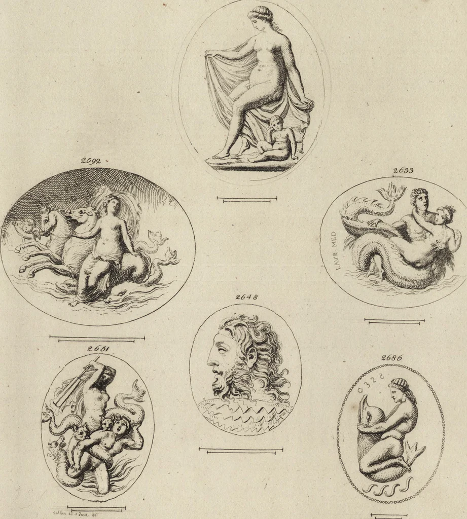 An illustration from A descriptive catalogue of a general collection of ancient and modern engraved gems, cameos as well as intaglios, taken from the most celebrated cabinets in Europe and cast in coloured pastes, white enamel, and sulphur, by James Tassie, modeller, 1791, leaf 454
