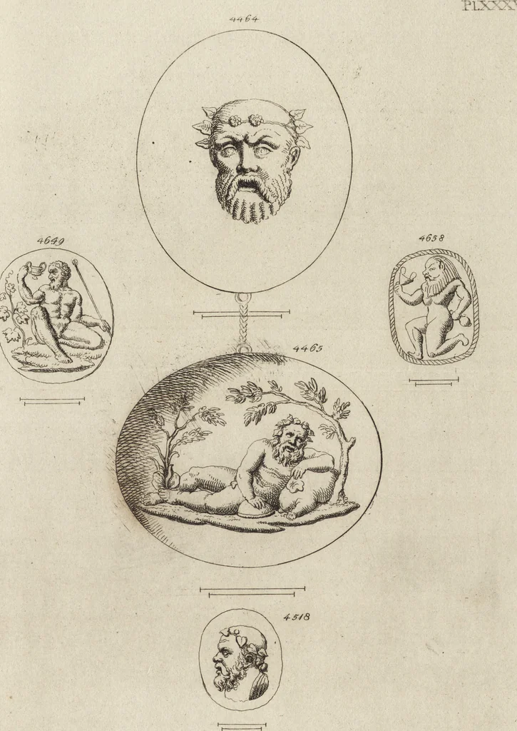 An illustration from A descriptive catalogue of a general collection of ancient and modern engraved gems, cameos as well as intaglios, taken from the most celebrated cabinets in Europe and cast in coloured pastes, white enamel, and sulphur, by James Tassie, modeller, 1791, leaf 466