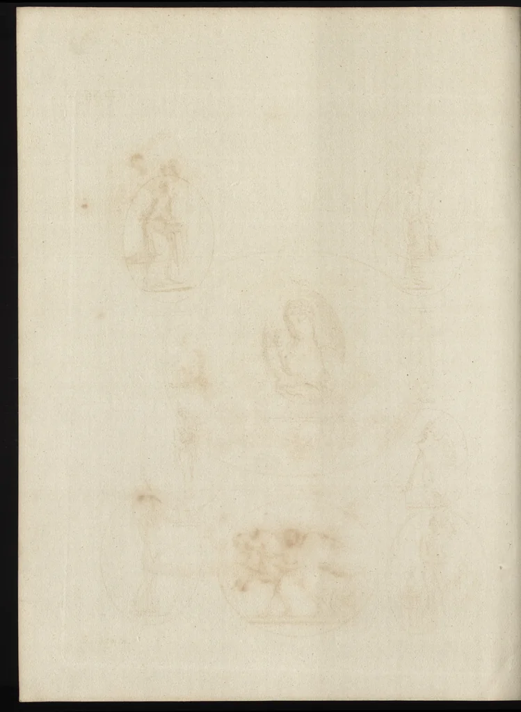 An illustration from A descriptive catalogue of a general collection of ancient and modern engraved gems, cameos as well as intaglios, taken from the most celebrated cabinets in Europe and cast in coloured pastes, white enamel, and sulphur, by James Tassie, modeller, 1791, leaf 485