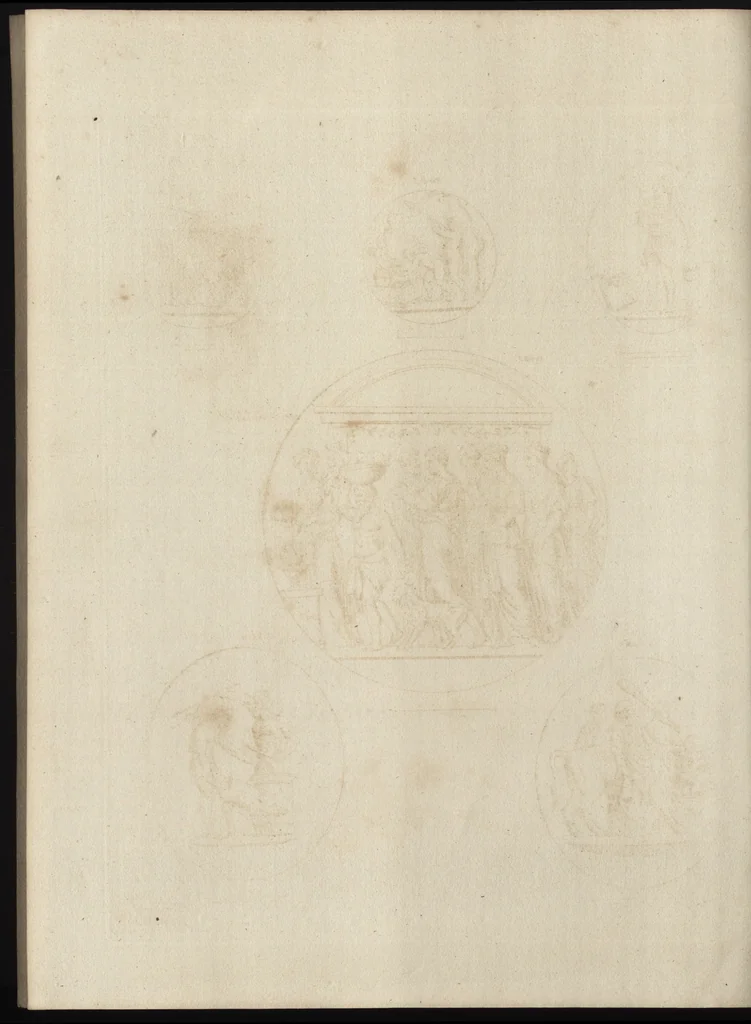 An illustration from A descriptive catalogue of a general collection of ancient and modern engraved gems, cameos as well as intaglios, taken from the most celebrated cabinets in Europe and cast in coloured pastes, white enamel, and sulphur, by James Tassie, modeller, 1791, leaf 487