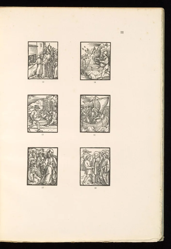 An illustration from Holzschnitte zu zwei Nürnberger Andachtsbüchern aus dem Anfange des XVI. Jahrhunderts. 106 Abbildungen in Zinkhochätzung, 1909, leaf 28