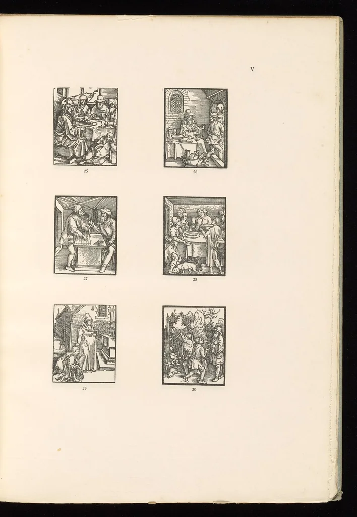 An illustration from Holzschnitte zu zwei Nürnberger Andachtsbüchern aus dem Anfange des XVI. Jahrhunderts. 106 Abbildungen in Zinkhochätzung, 1909, leaf 32