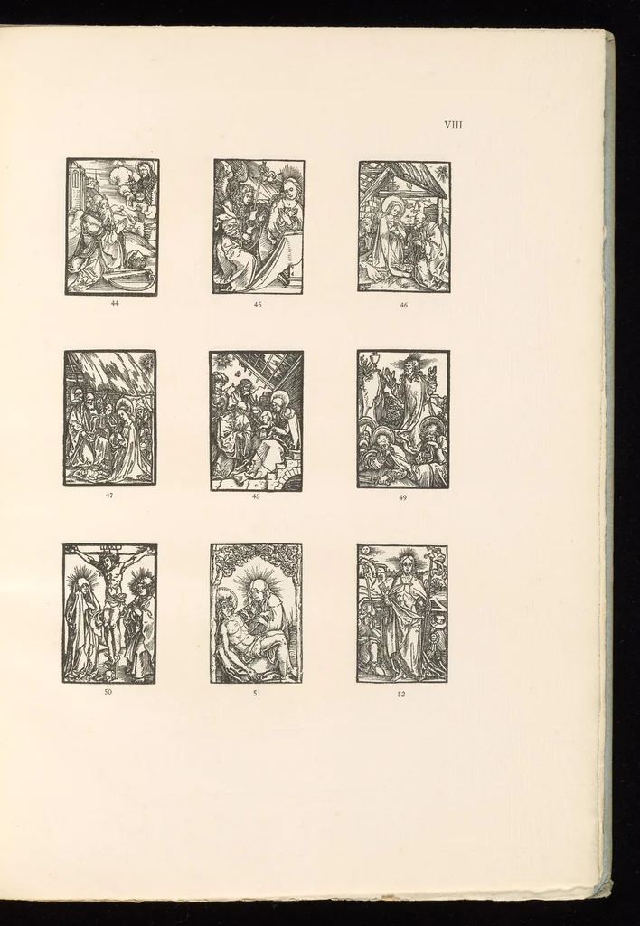 An illustration from Holzschnitte zu zwei Nürnberger Andachtsbüchern aus dem Anfange des XVI. Jahrhunderts. 106 Abbildungen in Zinkhochätzung, 1909, leaf 38