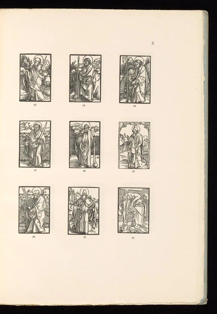An illustration from Holzschnitte zu zwei Nürnberger Andachtsbüchern aus dem Anfange des XVI. Jahrhunderts. 106 Abbildungen in Zinkhochätzung, 1909, leaf 42