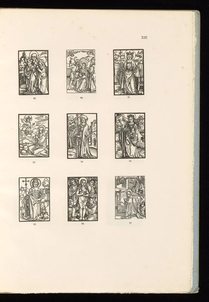 An illustration from Holzschnitte zu zwei Nürnberger Andachtsbüchern aus dem Anfange des XVI. Jahrhunderts. 106 Abbildungen in Zinkhochätzung, 1909, leaf 48
