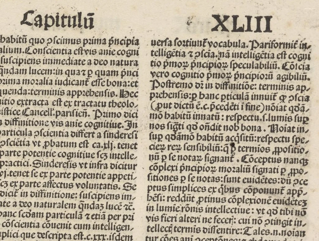An illustration from Trilogium anime : non solum religiosis verũetiã secularibus, predicatoribus, cõfessoribus, contemplantibus et studentibus lumẽ intellectus et ardorem affectus amministrans, leaf 284