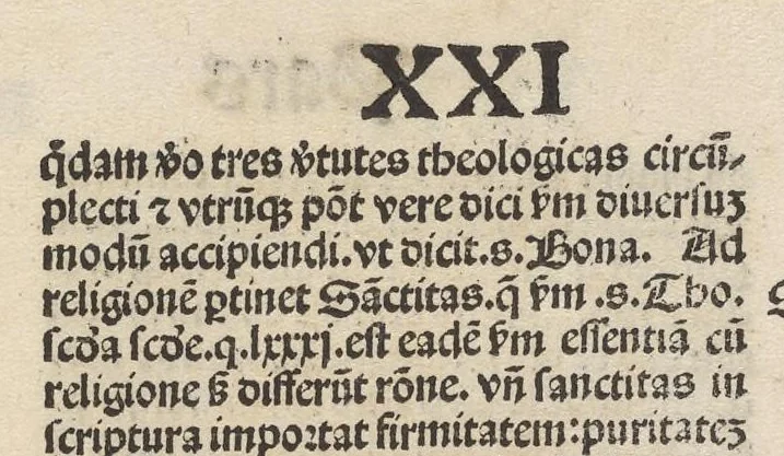 An illustration from Trilogium anime : non solum religiosis verũetiã secularibus, predicatoribus, cõfessoribus, contemplantibus et studentibus lumẽ intellectus et ardorem affectus amministrans, leaf 614