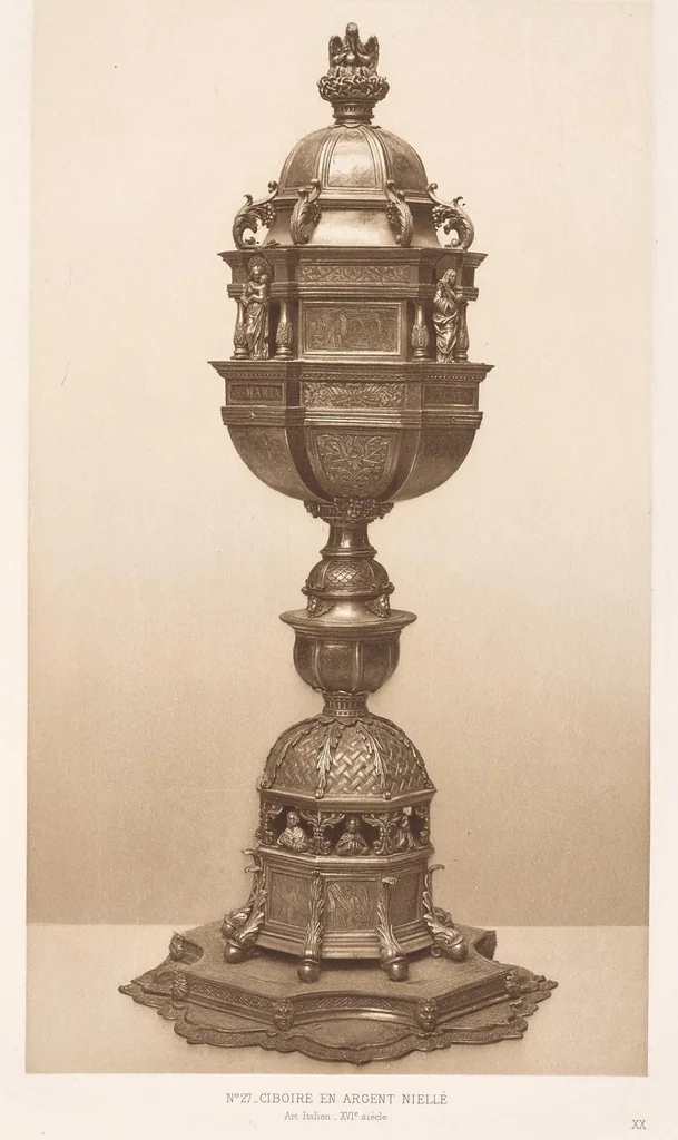 An illustration from Musée national du Louvre : donation de M. le Baron Adolphe de Rothschild, 1902, leaf 92