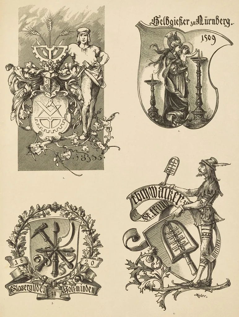 An illustration from Allegorien und Embleme, 1882, leaf 118