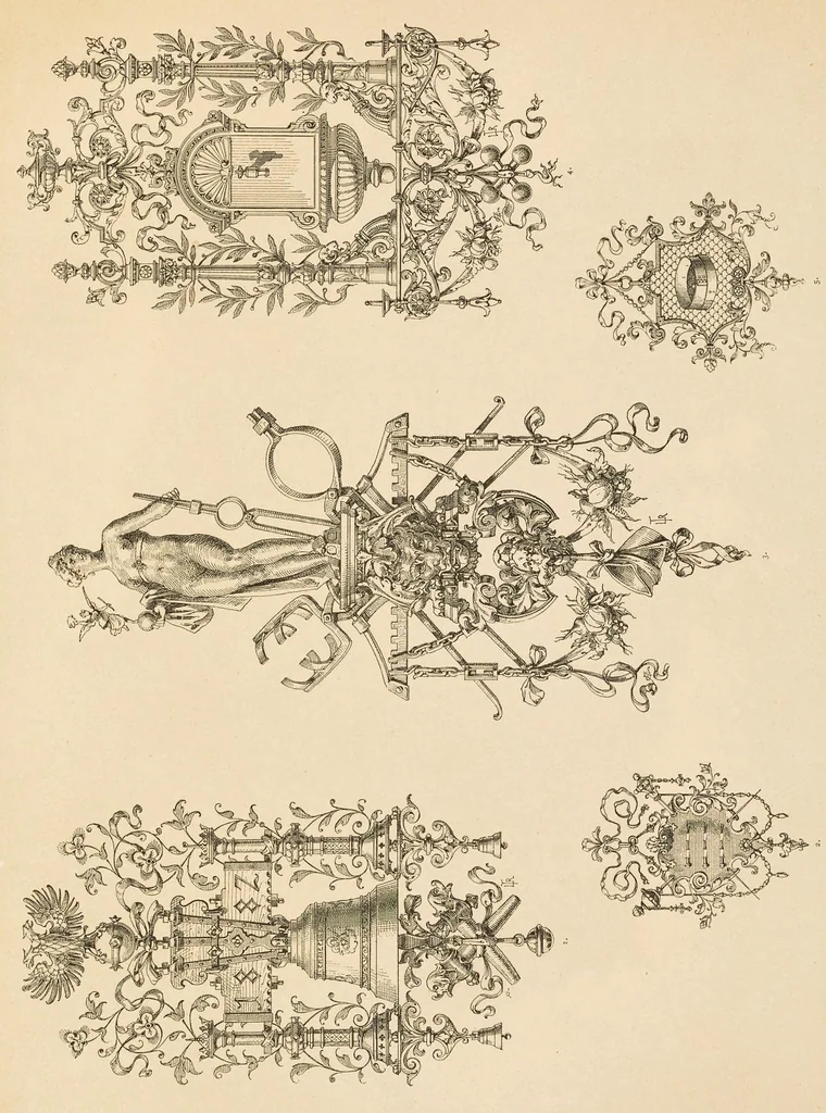 An illustration from Allegorien und Embleme, 1882, leaf 128