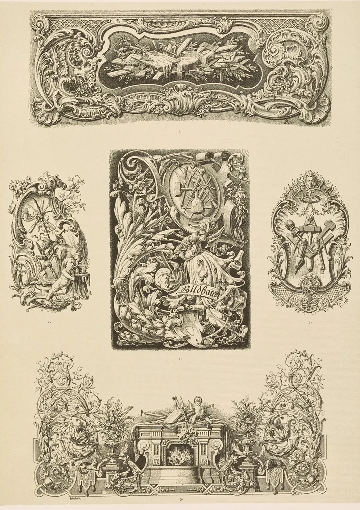 An illustration from Allegorien und Embleme, 1882, leaf 166