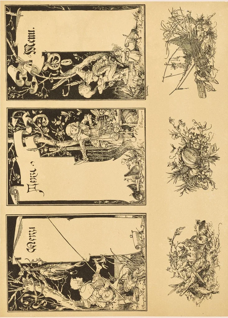 An illustration from Allegorien und Embleme, 1882, leaf 244