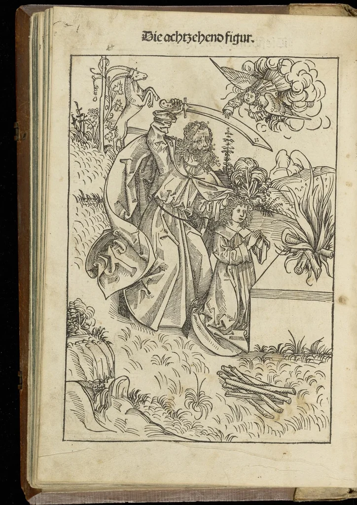 An illustration from Schatzbehalter, oder, Schrein der wahren Reichtümer des Heils unnd ewyger Seligkeit genant ..., leaf 109