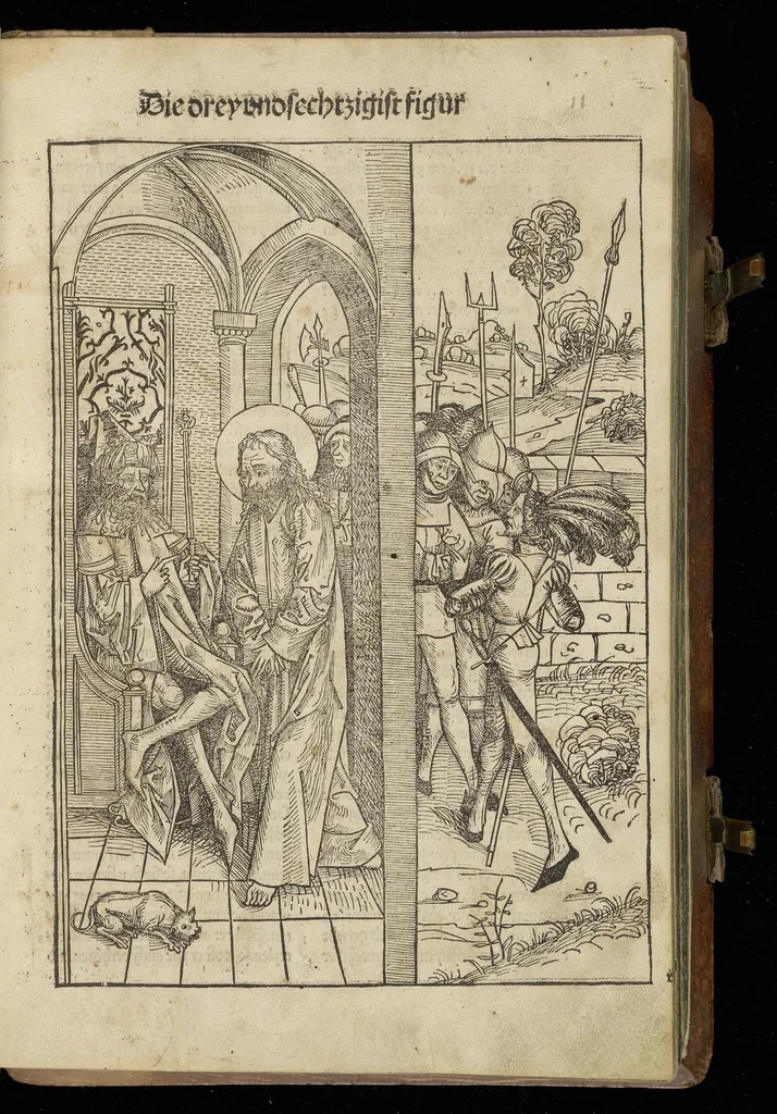An illustration from Schatzbehalter, oder, Schrein der wahren Reichtümer des Heils unnd ewyger Seligkeit genant ..., leaf 232