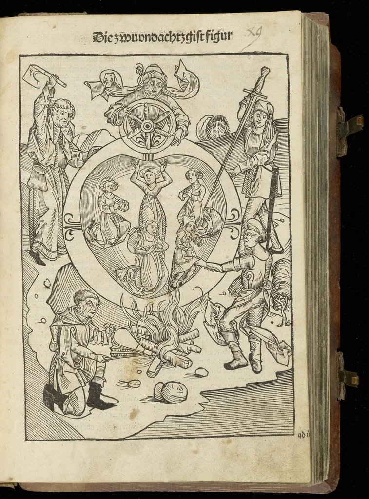 An illustration from Schatzbehalter, oder, Schrein der wahren Reichtümer des Heils unnd ewyger Seligkeit genant ..., leaf 308