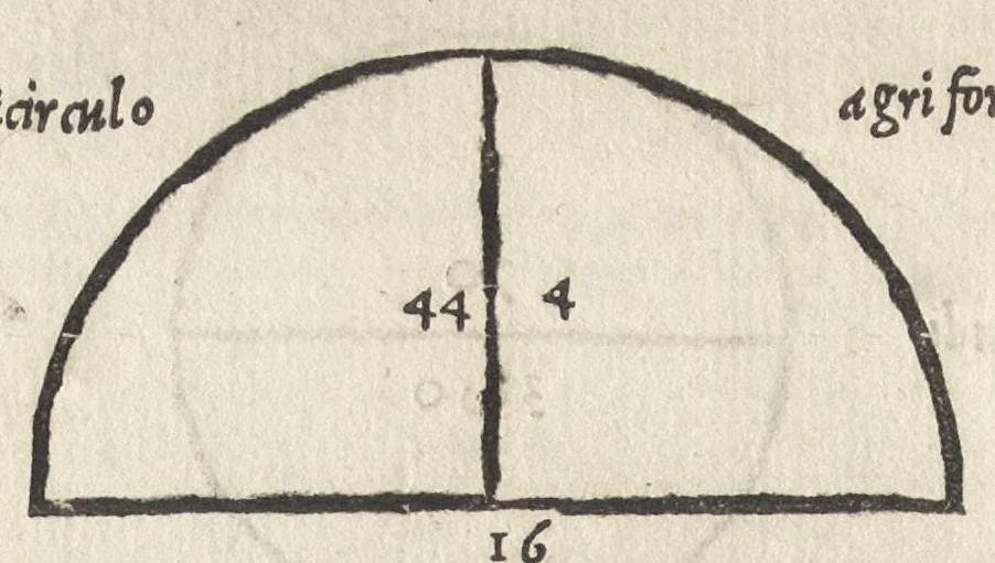 An illustration from Libri de re rvstica : M. Catonis Lib. I. M. Terrentii Varronis Lib. III. L. Ivnii Moderati Colvmellae Lib. XII. Eiusdem De arboribus liber, separatus ab alijs, quare autem id factum fuerit, ostenditur in epistola ad lectorem. Palladii Lib. XIIII. De duobus dierum generibus, simulq[ue] de umbris & horis, quae apud Palladium, in alia epistola ad lectorem. Georgii Alexandrini Enarrationes priscarum dictionum, quae in his libris Catonis, Varronis, Colummelae, 1514, leaf 323