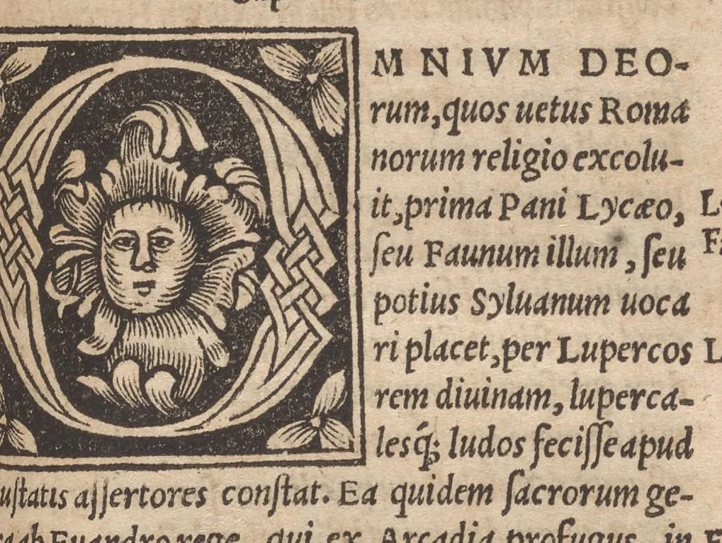 An illustration from L. Fenestellae De magistratibus sacerdotijsq[ue] Romanoru[m] libellus, iamprimum nitori restitutus. : Pomponij Laeti itidem de magistratibus & sacerdotijs, et praeterea de diuersis legibus Ro[manorum]. Item Valerij Probi gram[matici] de literis antiq[uis] opusculum, 1523, leaf 4