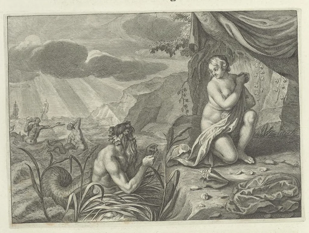 An illustration from Les Métamorphoses d'Ovide : en latin, traduites en françois, avec des remarques, et des explications historiques, 1732, leaf 205