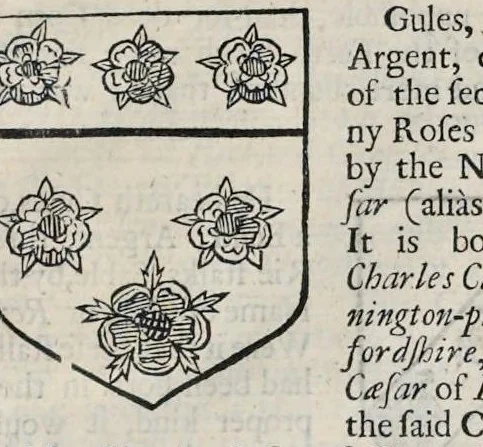 An illustration from A display of heraldry : manifesting a more easie access to the knowledge thereof than hath been hitherto published by any, through the benefit of method, 1679, leaf 120