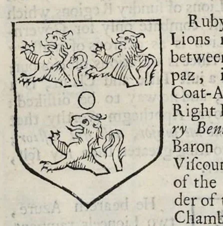 An illustration from A display of heraldry : manifesting a more easie access to the knowledge thereof than hath been hitherto published by any, through the benefit of method, 1679, leaf 161