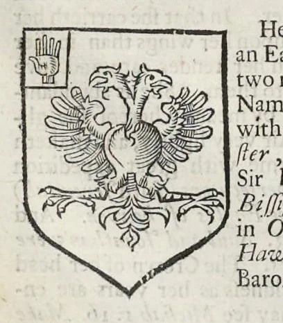 An illustration from A display of heraldry : manifesting a more easie access to the knowledge thereof than hath been hitherto published by any, through the benefit of method, 1679, leaf 179