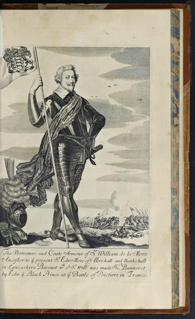 An illustration from A display of heraldry : manifesting a more easie access to the knowledge thereof than hath been hitherto published by any, through the benefit of method, 1679, leaf 518