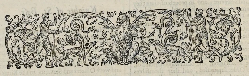 An illustration from A display of heraldry : manifesting a more easie access to the knowledge thereof than hath been hitherto published by any, through the benefit of method, 1679, leaf 583