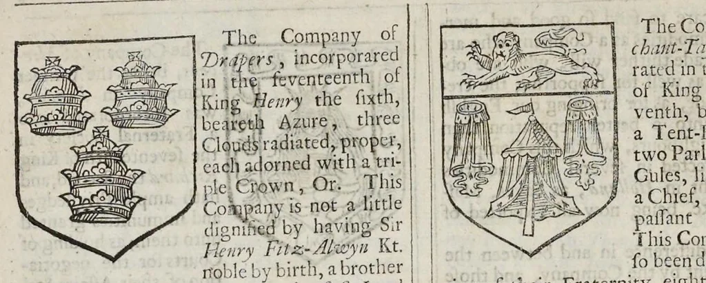 An illustration from A display of heraldry : manifesting a more easie access to the knowledge thereof than hath been hitherto published by any, through the benefit of method, 1679, leaf 665