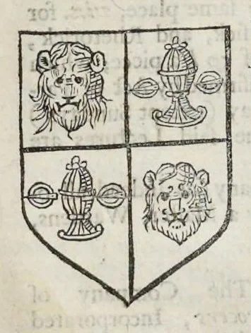 An illustration from A display of heraldry : manifesting a more easie access to the knowledge thereof than hath been hitherto published by any, through the benefit of method, 1679, leaf 665