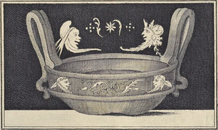 An illustration from Picturae Etruscorum in vasculis nunc primum in unum collectae explicationibus, et dissertationibus inlustratae, 1767, leaf 10