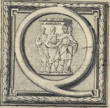 An illustration from Picturae Etruscorum in vasculis nunc primum in unum collectae explicationibus, et dissertationibus inlustratae, 1767, leaf 12