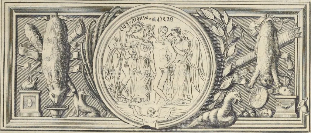 An illustration from Picturae Etruscorum in vasculis nunc primum in unum collectae explicationibus, et dissertationibus inlustratae, 1767, leaf 20