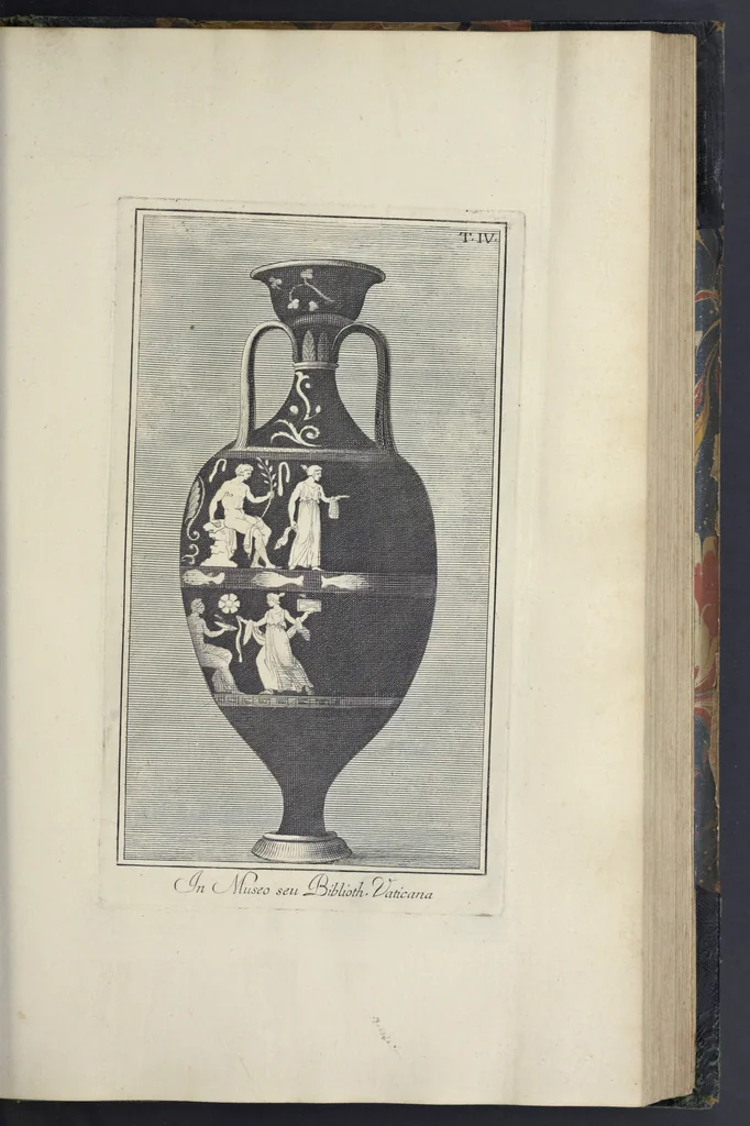 An illustration from Picturae Etruscorum in vasculis nunc primum in unum collectae explicationibus, et dissertationibus inlustratae, 1767, leaf 202