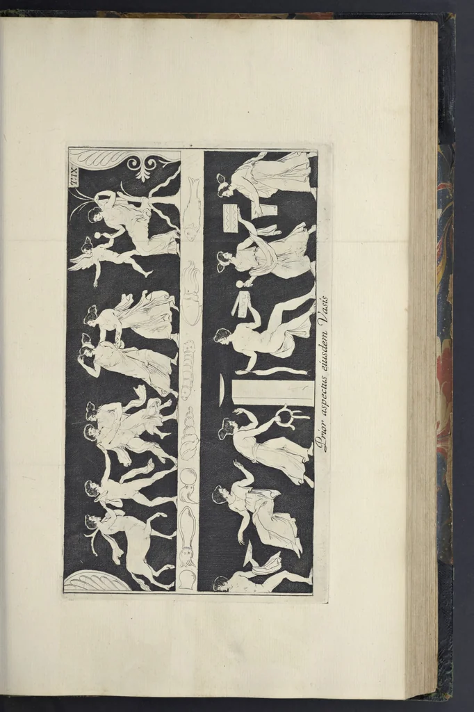 An illustration from Picturae Etruscorum in vasculis nunc primum in unum collectae explicationibus, et dissertationibus inlustratae, 1767, leaf 212