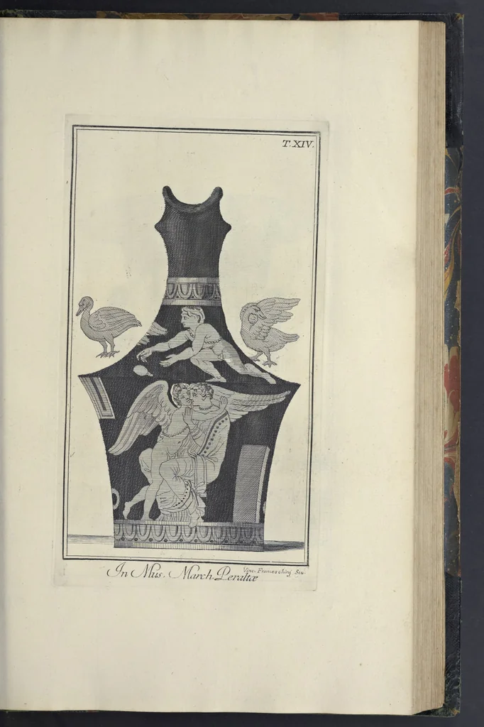 An illustration from Picturae Etruscorum in vasculis nunc primum in unum collectae explicationibus, et dissertationibus inlustratae, 1767, leaf 222
