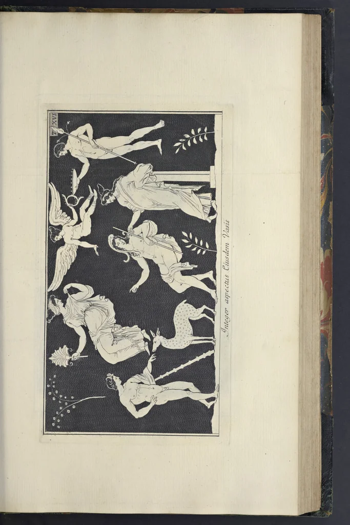 An illustration from Picturae Etruscorum in vasculis nunc primum in unum collectae explicationibus, et dissertationibus inlustratae, 1767, leaf 226