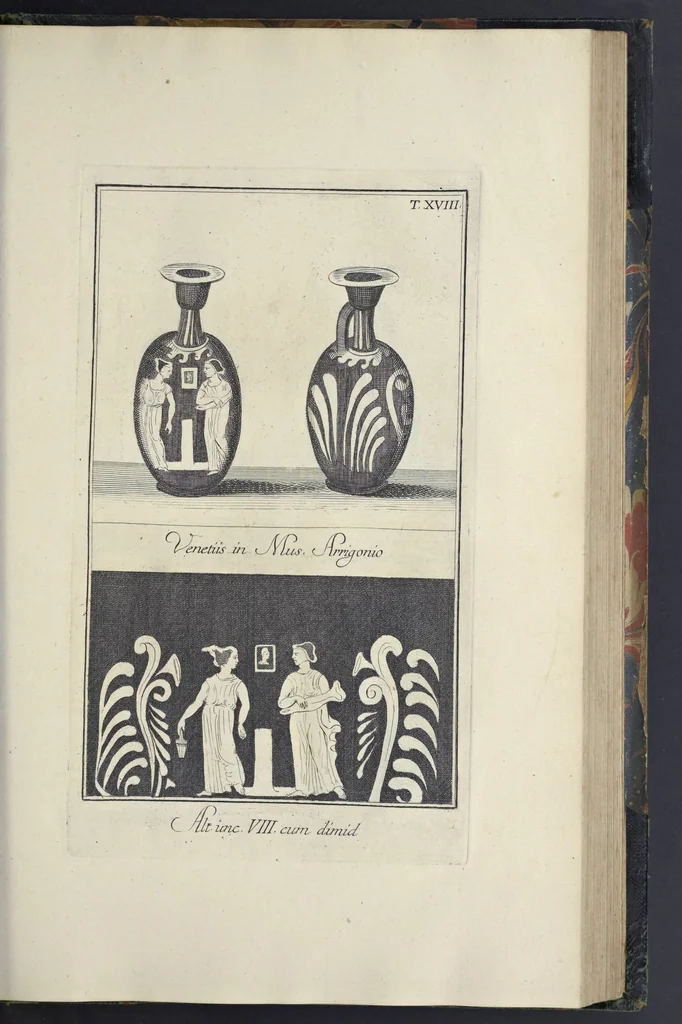 An illustration from Picturae Etruscorum in vasculis nunc primum in unum collectae explicationibus, et dissertationibus inlustratae, 1767, leaf 230