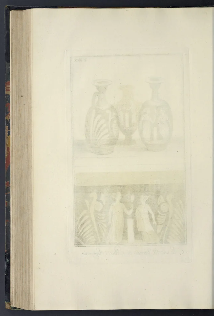 An illustration from Picturae Etruscorum in vasculis nunc primum in unum collectae explicationibus, et dissertationibus inlustratae, 1767, leaf 233
