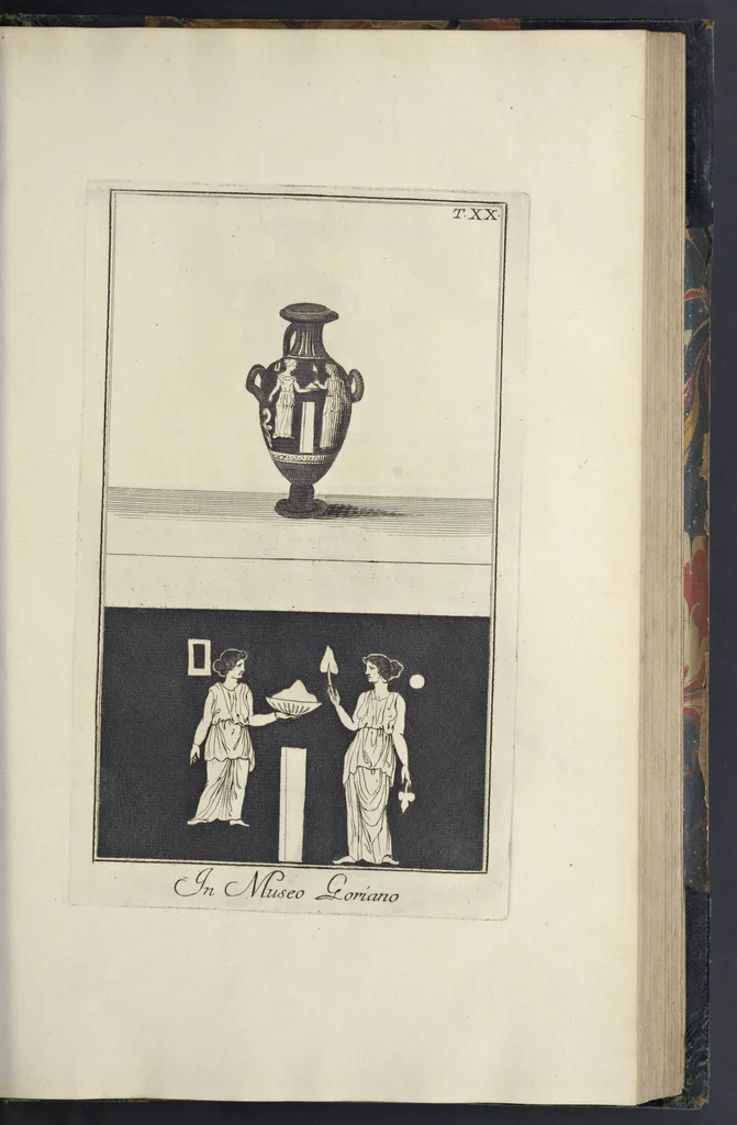 An illustration from Picturae Etruscorum in vasculis nunc primum in unum collectae explicationibus, et dissertationibus inlustratae, 1767, leaf 234