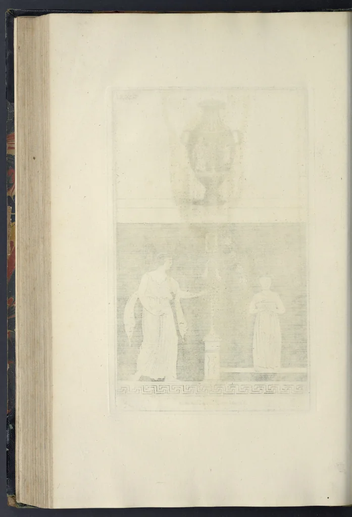 An illustration from Picturae Etruscorum in vasculis nunc primum in unum collectae explicationibus, et dissertationibus inlustratae, 1767, leaf 237